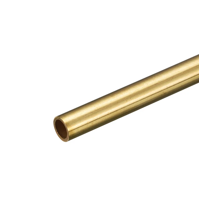 Tubo rotondo ottone 8 mm OD 1 mm spessore parete 250 mm lunghezza tubo