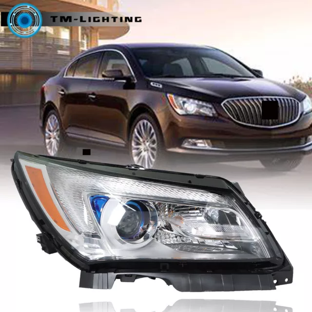 For 2014-2016 Buick LaCrosse Halogen LED Projector Headlight Headlamp Right Side