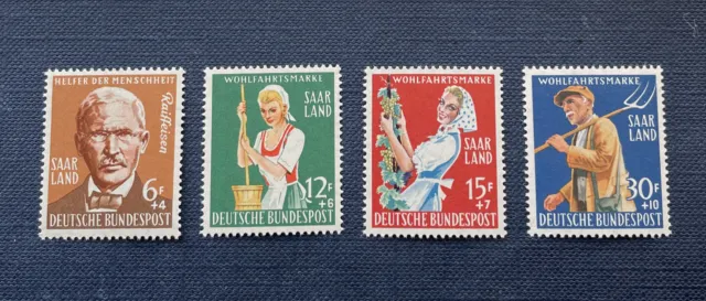Saarland 1958, OPD Saarbrücken Mi.-Nr. 441 - 444  tadellos postfrisch**