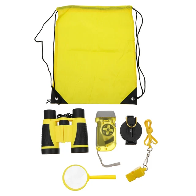 Kit Du Petit Explorateur - 4 Pièces : Gilet, Chapeau, Filet à Papillons, Loupe, Pour Enfants Aventuriers