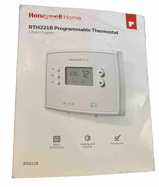 HONEYWELL HOME RTH221B Programmable Thermostat 1 Basic Program 16.00