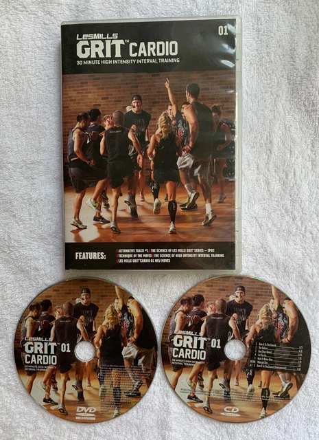 LES MILLS GRIT CARDIO 04 - DVD, CD, Choreography Notes £17.50 LES MILLS GRIT CARDIO 04 - DVD, CD, Choreography Notes £17.50