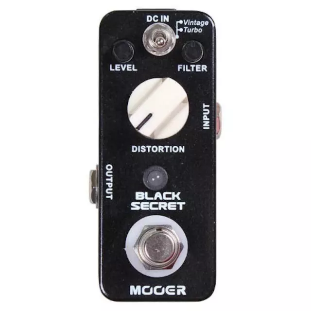 Mooer Black Secret Distortion Micro Guitar Effects Pedal True Bypass ✅New