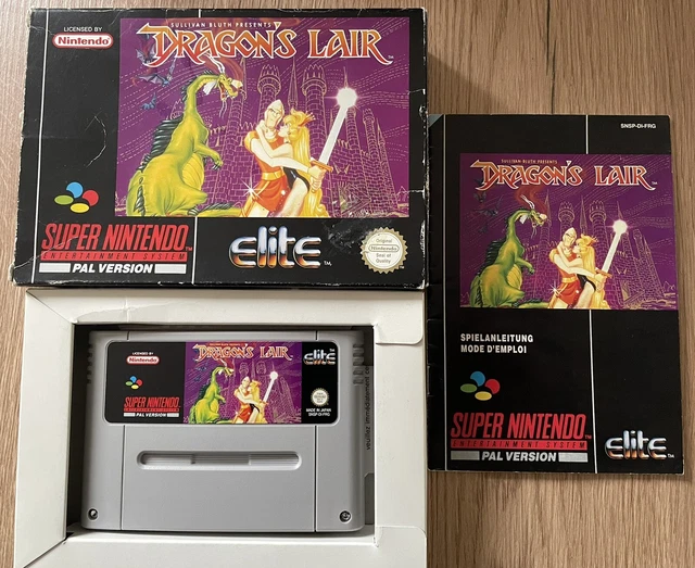 Dragon's Lair .   Complet. FRG - super nintendo , snes