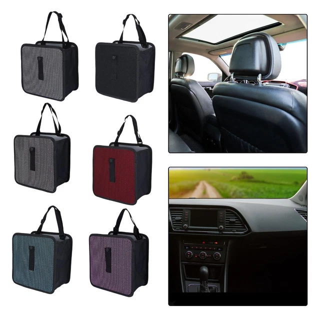 Poubelle De Voiture Avec Couvercle,Poches De Rangement Suspendues,Étanche,Poubelle Portable,Cerf