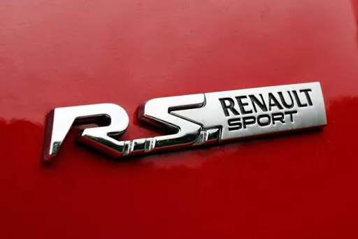 Logo Emblema Original Renault Clio IV 4 2012-2019 RS GT LINE negro simbolo  628909010r