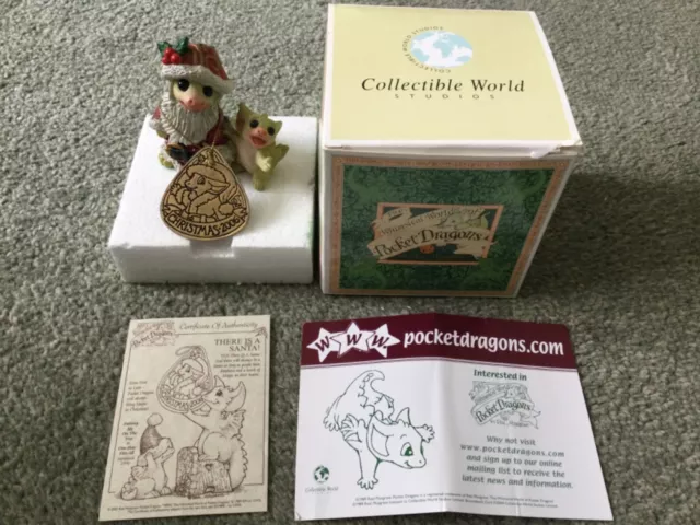 whimsical world of pocket dragons ( There Is A Santa! ) 2005 In Original Box.