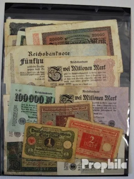20 Banknoten Weimarer Republik Kollektion