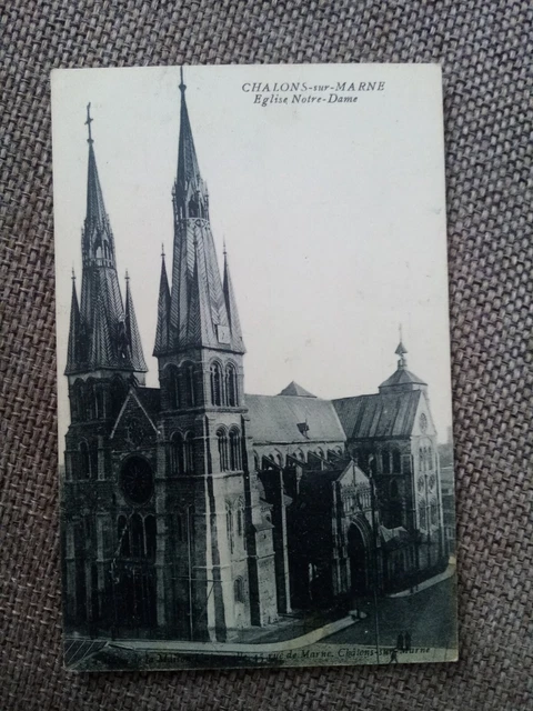Cpa Shawls Sur Marne Church Our Lady