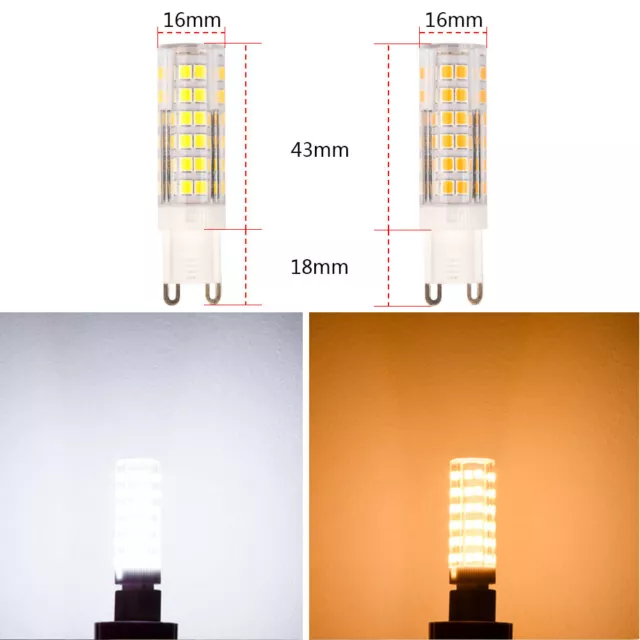 G9 7W LED Light Bulb Warm / Cool White Replacement For G9 Halogen Capsule Bulbs