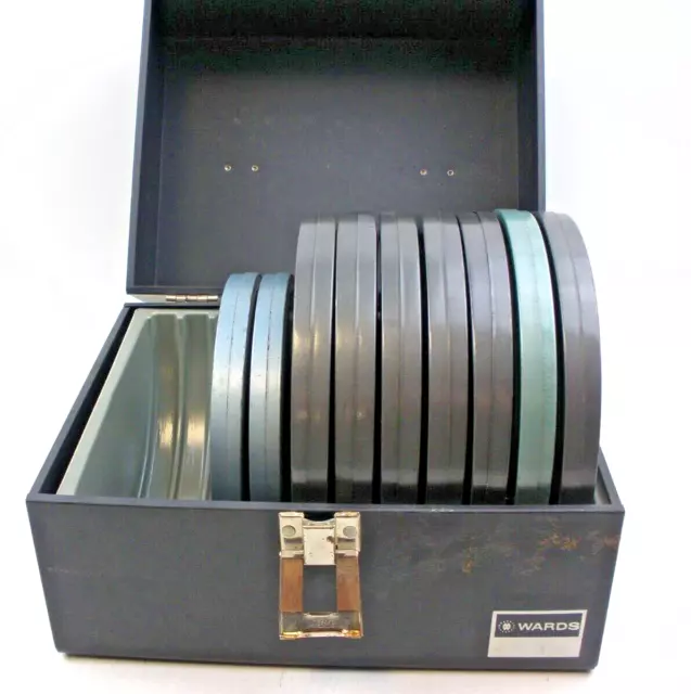 NICE VINTAGE SCHERER EZ-Grip 7 Film 8mm Storage Box Case with reels and  cans £56.89 - PicClick UK