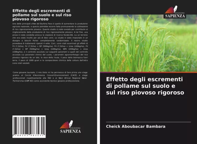 Effetto degli escrementi di pollame sul suolo e sul riso piovoso rigoroso Buch