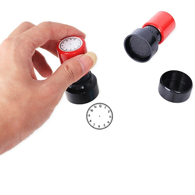 Kids Learning Recognition Teaching Clock Dial Stamps Primary School toyB.G5
