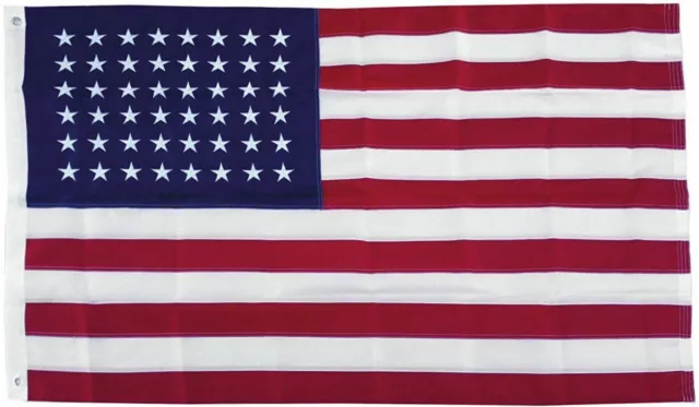 3x5 Embroidered Sewn USA 48 Stars Old Glory 210D Nylon Flag 3'x5' 48 Star