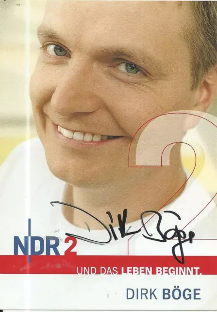 Dirk Böge - Autogrammkarte - NDR