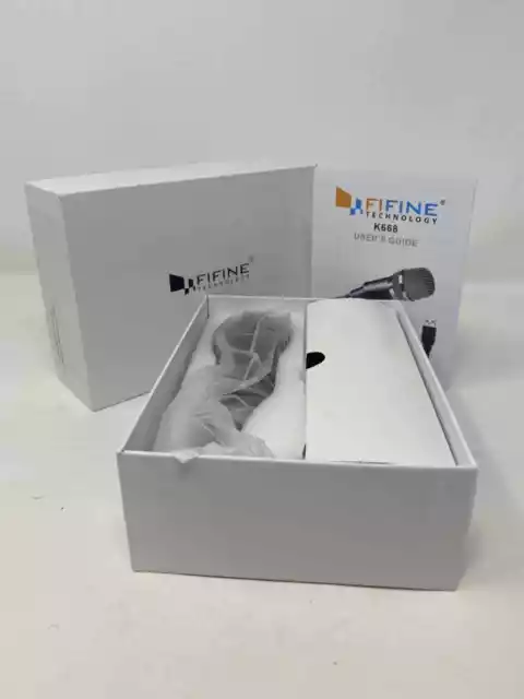 Fifine USB Condenser Microphone K668 Plug & Play Windows Mac Home Studio!