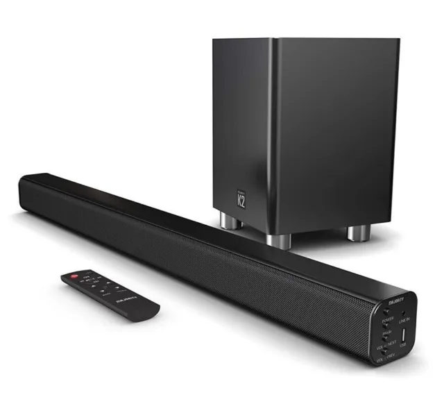 Majority K2 Bluetooth Soundbar Wireless Subwoofer 150W | Soundbar für TV