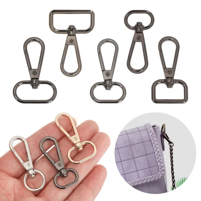 Ring DIY KeyChain Hook Lobster Clasp Collar Carabiner Snap Bags Strap Buckles