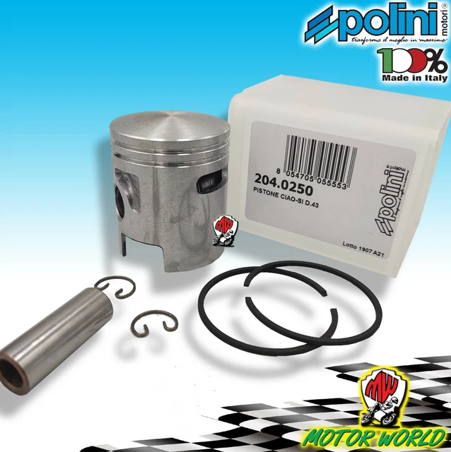 Kit Gruppo Termico Polini D.43 Sp. 10 + Testata Per Ciao - Ricambio Motorino - Foto 3