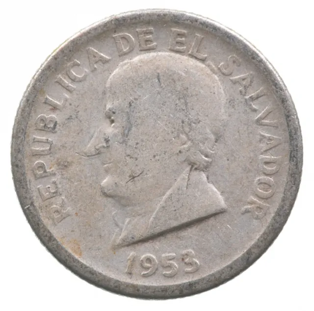 Roughly the Size of a Dime 1953 El Salvador 25 Centavos World Silver Coin *953