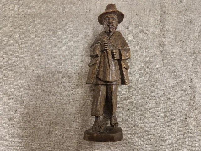 Holzfigur Hirte geschnitzt Au12356