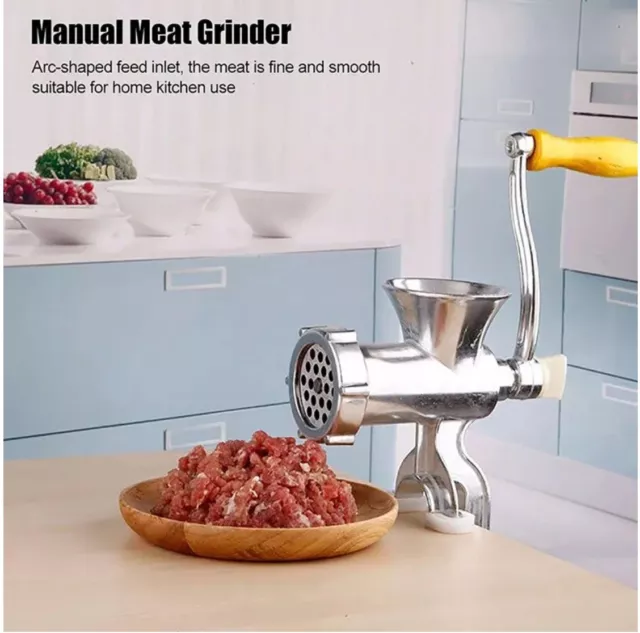 Hot Manual Rotary Meat Grinder Mincer Machine Food Aluminium Alloy Sausage Maker