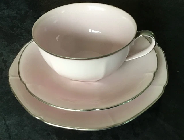 EPIAG Art Deco Trio Silberrand Tschechoslowakei ""A La Ville De Limoges
