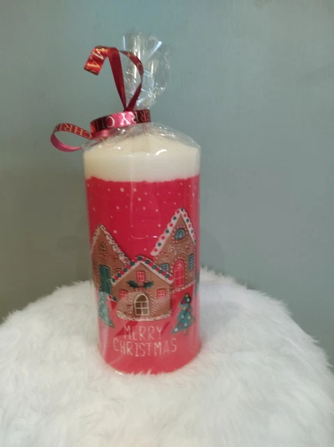 Christmas Candle - Decoupaged