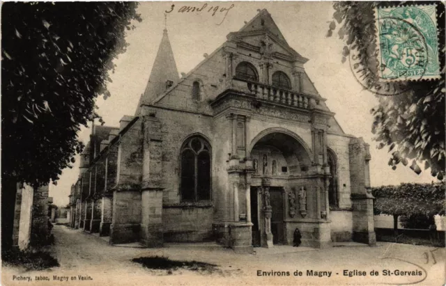 CPA Environs de Magny - Church of St-Gervais (290398)