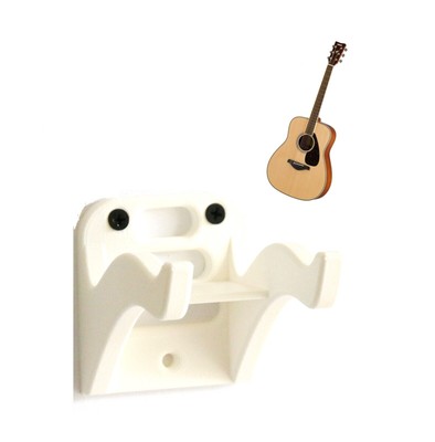 Support Mural Guitare En Bois De Frêne Massif – Style Naturel Clair – Pour Guitare Acoustique, Électrique, Classique, Basse Et Ukulélé