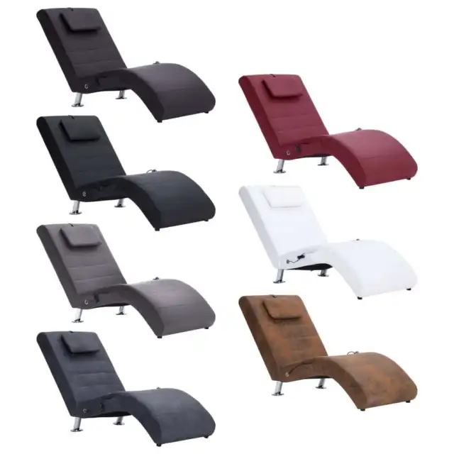 Chaiselongue mit Massage Relaxliege Liegesessel Lounge mehrere Auswahl vidaXL