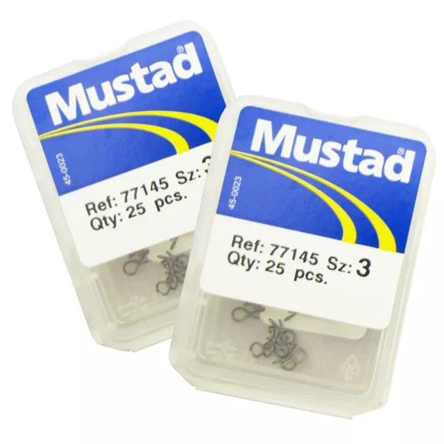 2 X MUSTAD 77145 Snap Hook / Fly Hooks x25 for fly fishing and lures £96.99  - PicClick UK