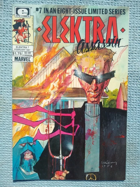 Vintage Marvel Epic Comics Elektra Assassin No. 7 1987 Limited Series Comic Book