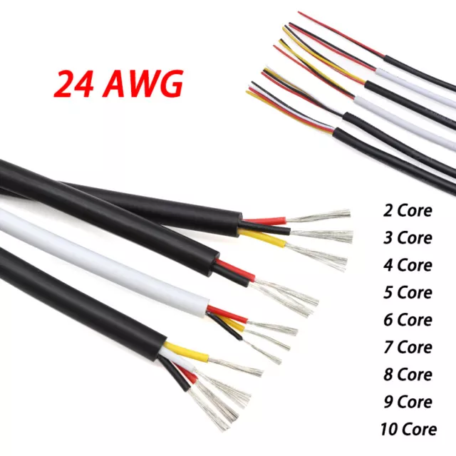 UL2464 Signal Kabel 24AWG mehradriges Netzkabel 2-10 adrig Flexible Signal Kabel