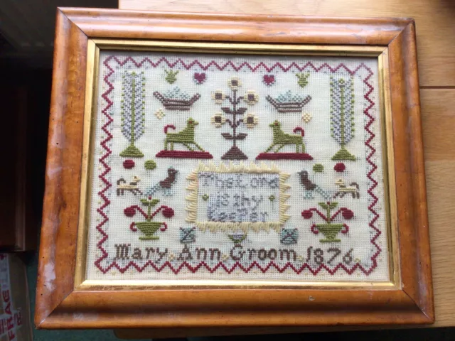 victorian antique sampler