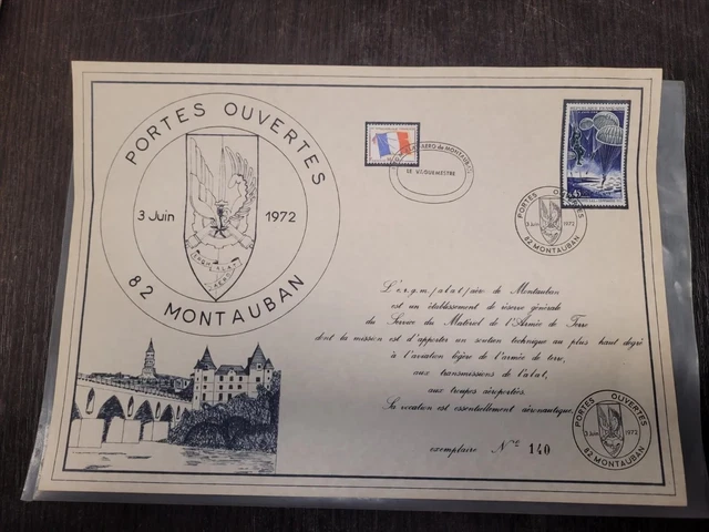 Lot Ancien De Cartes Postal Enveloppes Montauban Portes Ouvertes 3 Juin 1972