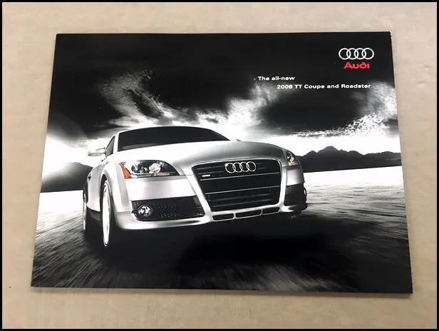 2008 Audi TT Coupe and Roadster 40-page Original Car Sales Brochure Catalog