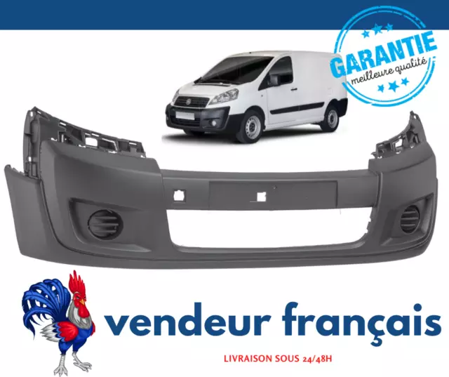 PARE-CHOCS AVANT FIAT SCUDO DE 2007 au 04/2016 Noire Réf 7401FQ