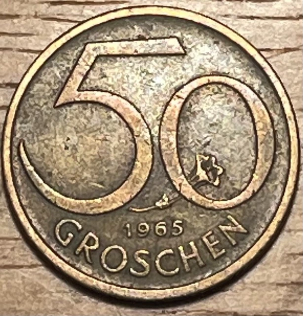 1965 Austria 🇦🇹 50 Groschen Coin Lot (Half Price 1st Class Postage)
