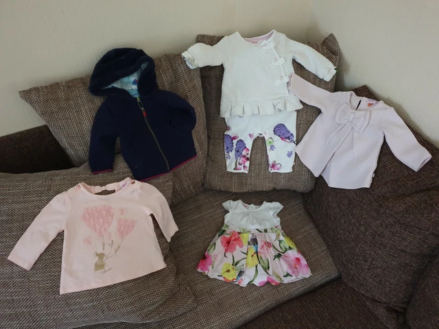 Job Lot Clothing 5 pieces Baby Girl “Ted Baker” Different Size: 0- 6 Months