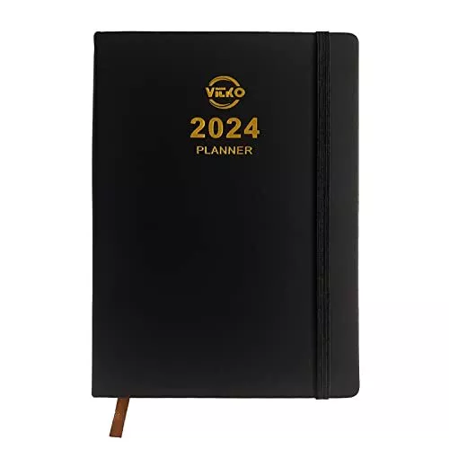 2024 DAILY PLANNER/CALENDAR, One Page Per Day, Annual Daily Monthly