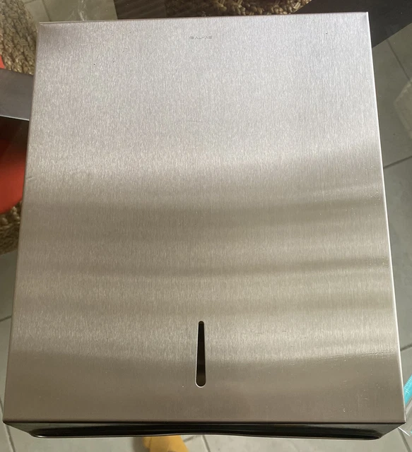 Alpine Paper Towel Dispenser Wall mounted- Brushed Stainless excellent condition