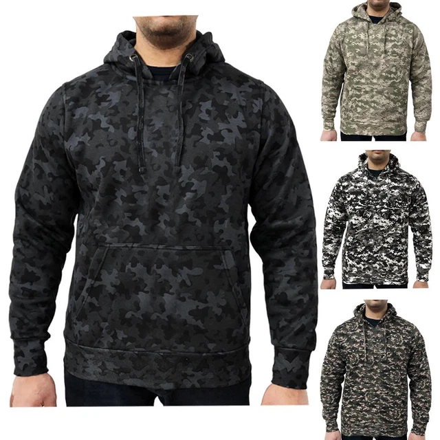 Mens Game Camouflage Digital Camo Hoody | Hooded Top