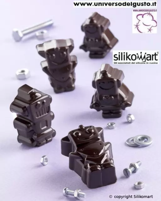 STAMPO CIOCCOLATINI IN SILICONE ROBOCHOC Easy Choc SILIKOMART DECORAZIONI TORTE