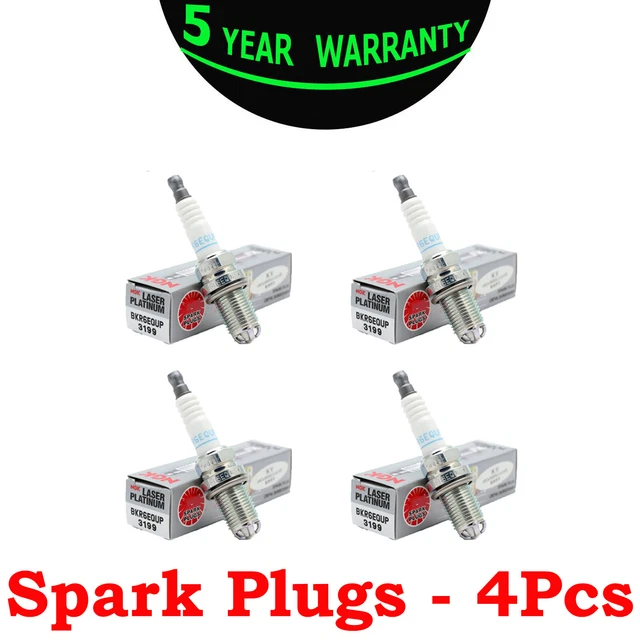 NGK (3199) BKR6EQUP Laser Platinum Spark Plug - Set of 4 Closeout EUR ...