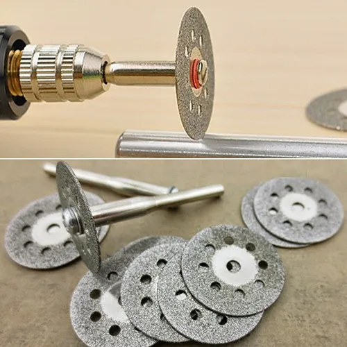 12x Useful Rotary Tool Circular Saw Blades Cut Wheel Discs Mandrel Cutoff