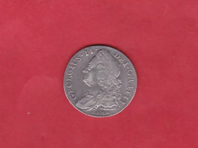 1745 Lima George Ii Silver Shilling In Good Very Fine Condition 2