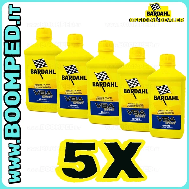 5 LT LITRES Huile Bardhal Vba Mplus Moteurs 2 Temps Scooter Moto Vespa ...