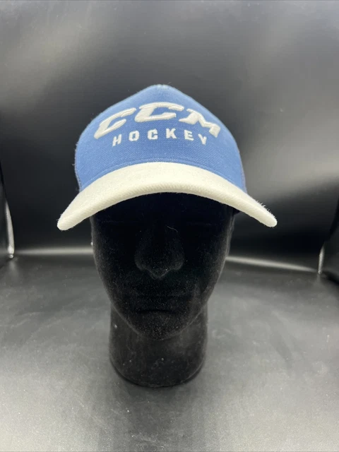 CCM Hockey Blue Hat Cap Snapback Mesh Back