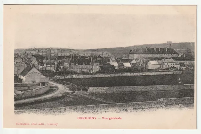 CORBIGNY - Nievre - CPA 58 - Vue Generale - carte 1900